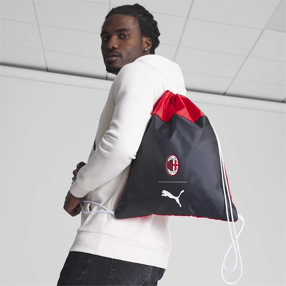 Puma A.C. Milan Fan Gym Sack - Black-For All Time Red