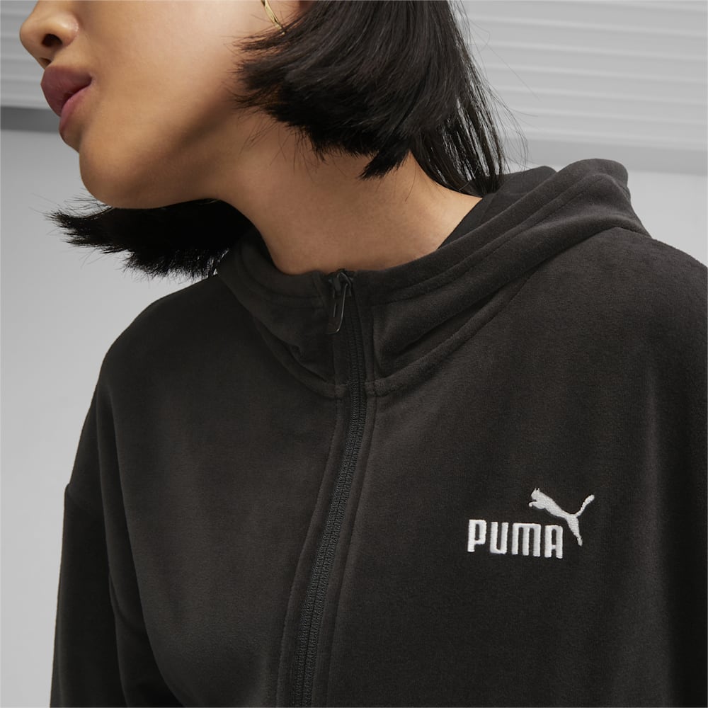 Puma Essentials Elevated Full Zip Hoodie - Black