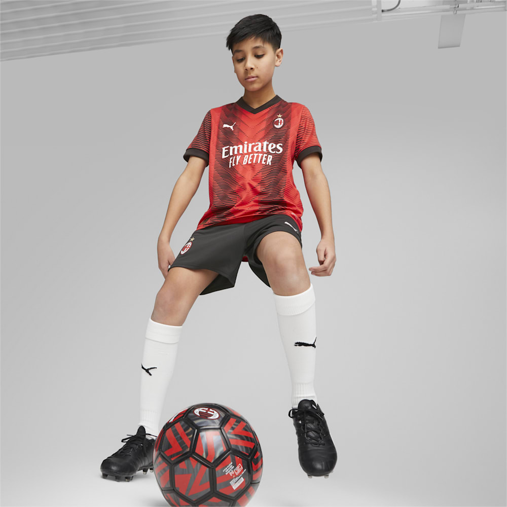 Puma AC Milan Big Kids Soccer Shorts - Black-For All Time Red