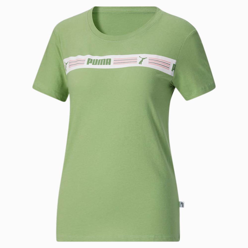 Puma Line Up Script Tee - Dusty Green