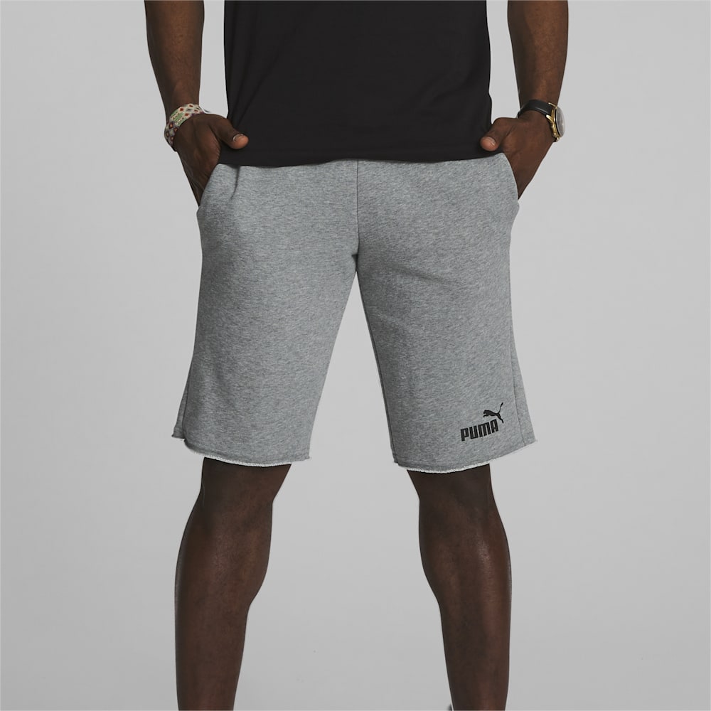 Puma Essentials+ 12" Shorts - Medium Gray Heather-Black