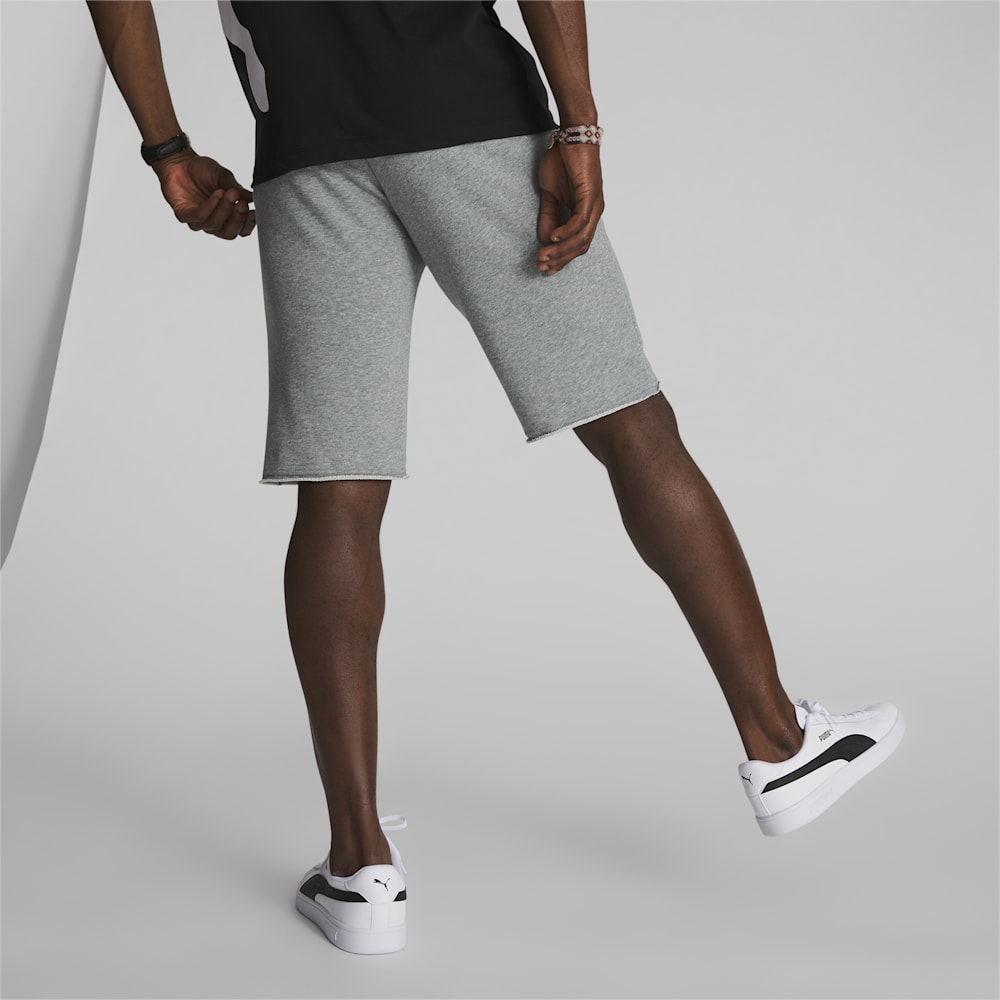 Puma Essentials+ 12" Shorts - Medium Gray Heather-Black