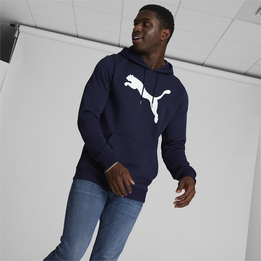 Puma Big Cat Logo Hoodie - Navy