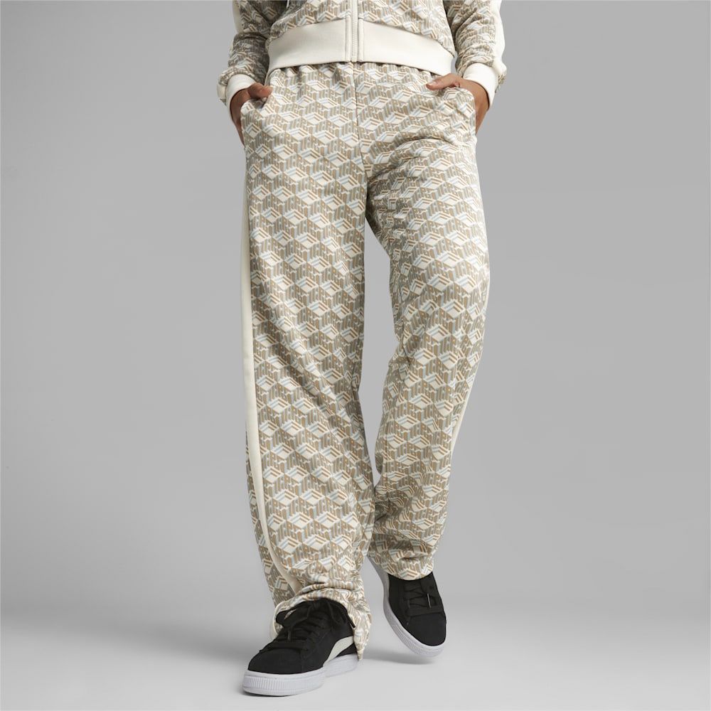 Puma T7 Straight Track Pants - Prairie Tan-AOP