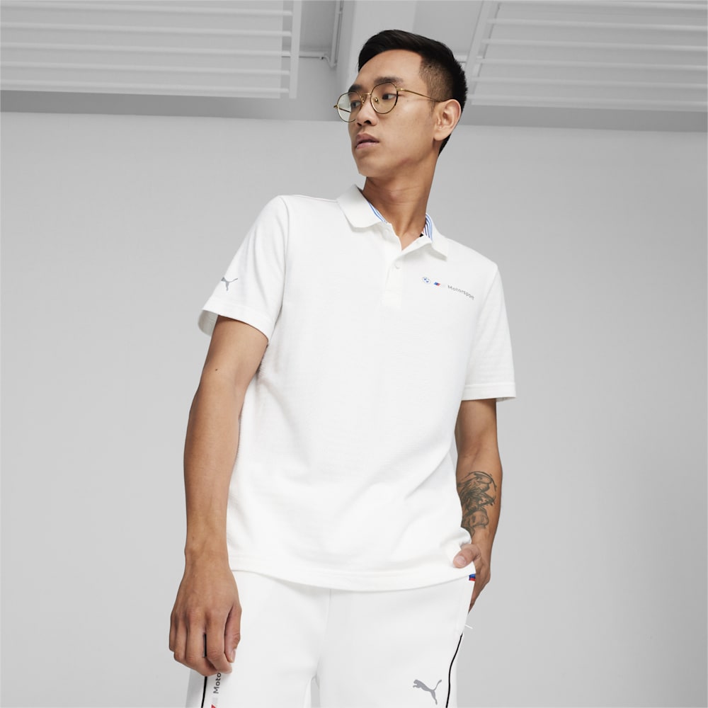 Puma BMW M Motorsport Jacquard Polo - White