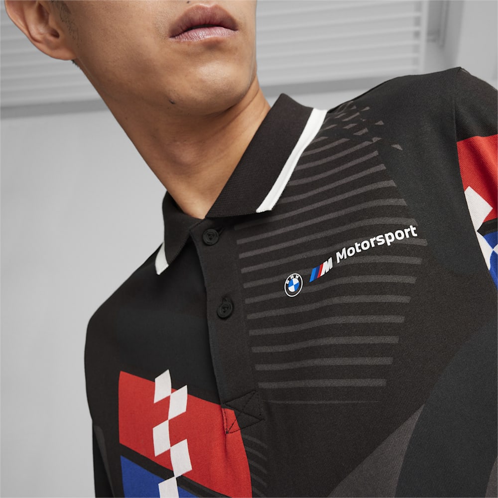 Puma BMW M Motorsport All-Over Print Polo - Black-AOP