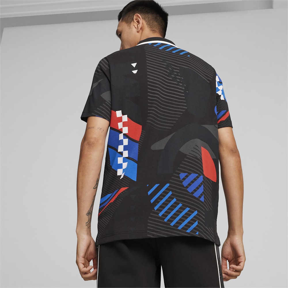 Puma BMW M Motorsport All-Over Print Polo - Black-AOP