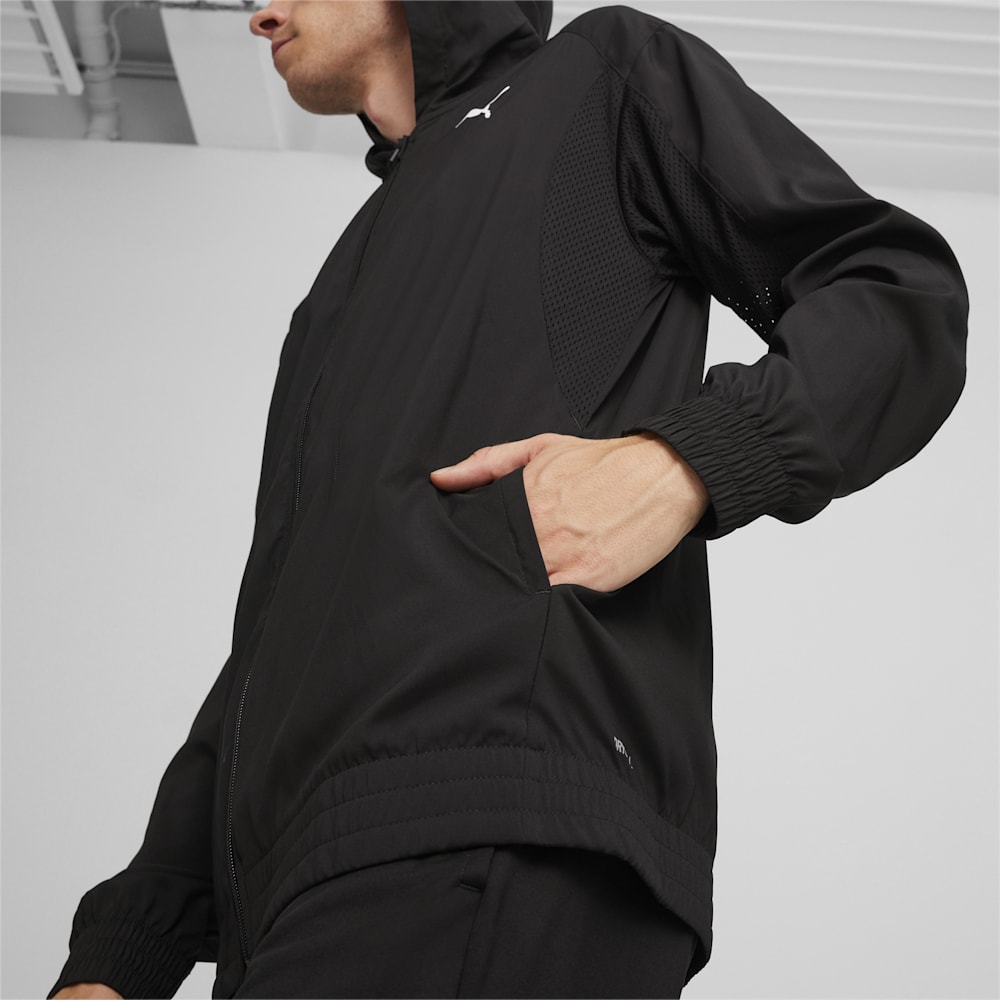 Puma FIT Woven Full-zip Jacket - Black