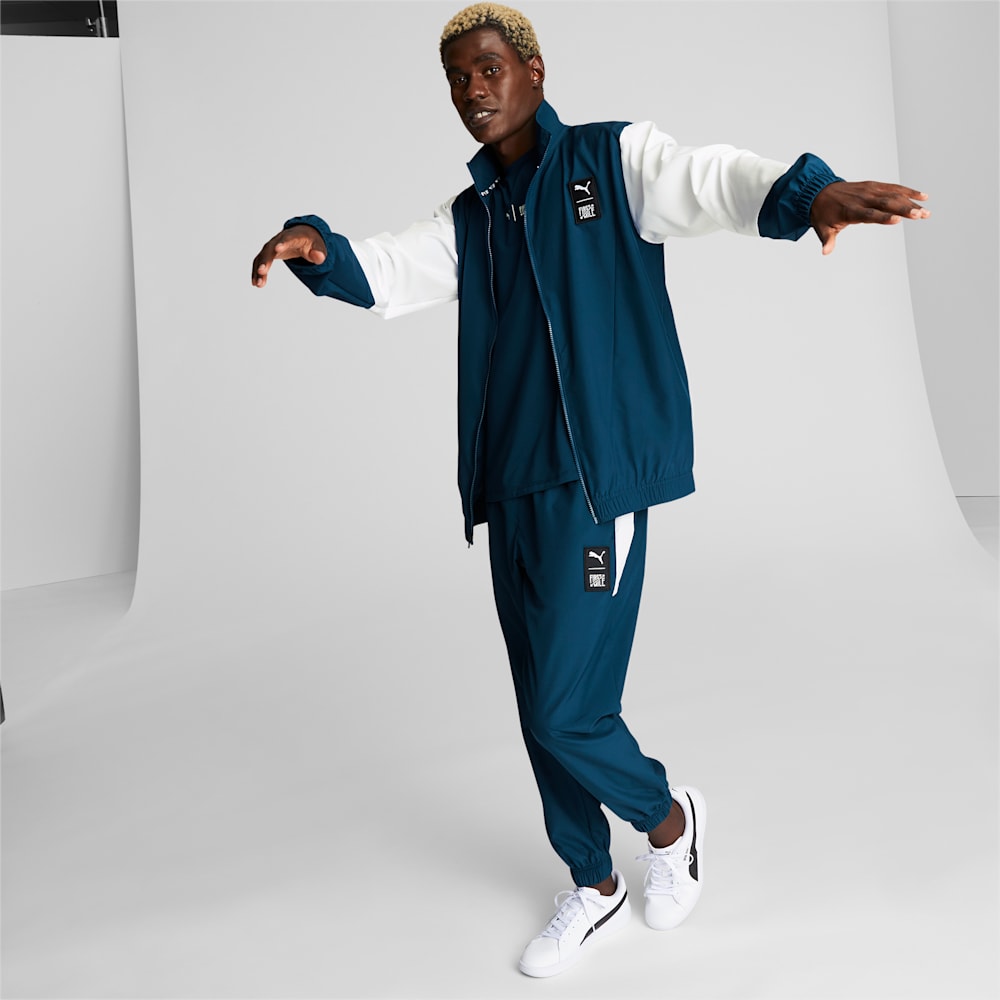 Puma x FIRST MILE Woven Full-Zip Running Jacket - Marine Blue-White