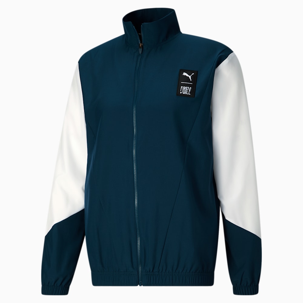 Puma x FIRST MILE Woven Full-Zip Running Jacket - Marine Blue-White