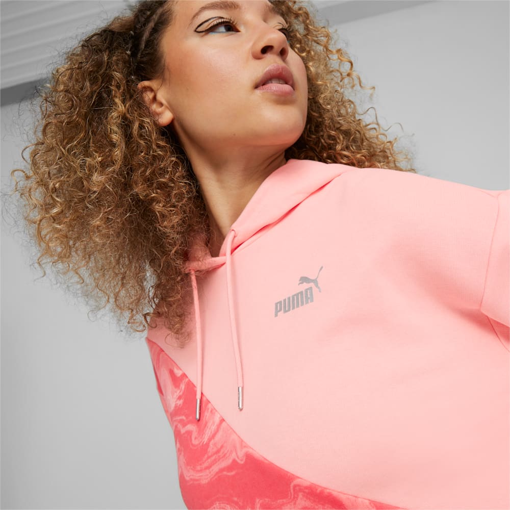 Puma POWER Marbleised Hoodie - Peach Smoothie