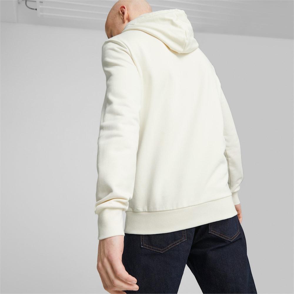 Puma Classics Logo Hoodie - Warm White-Green Fog