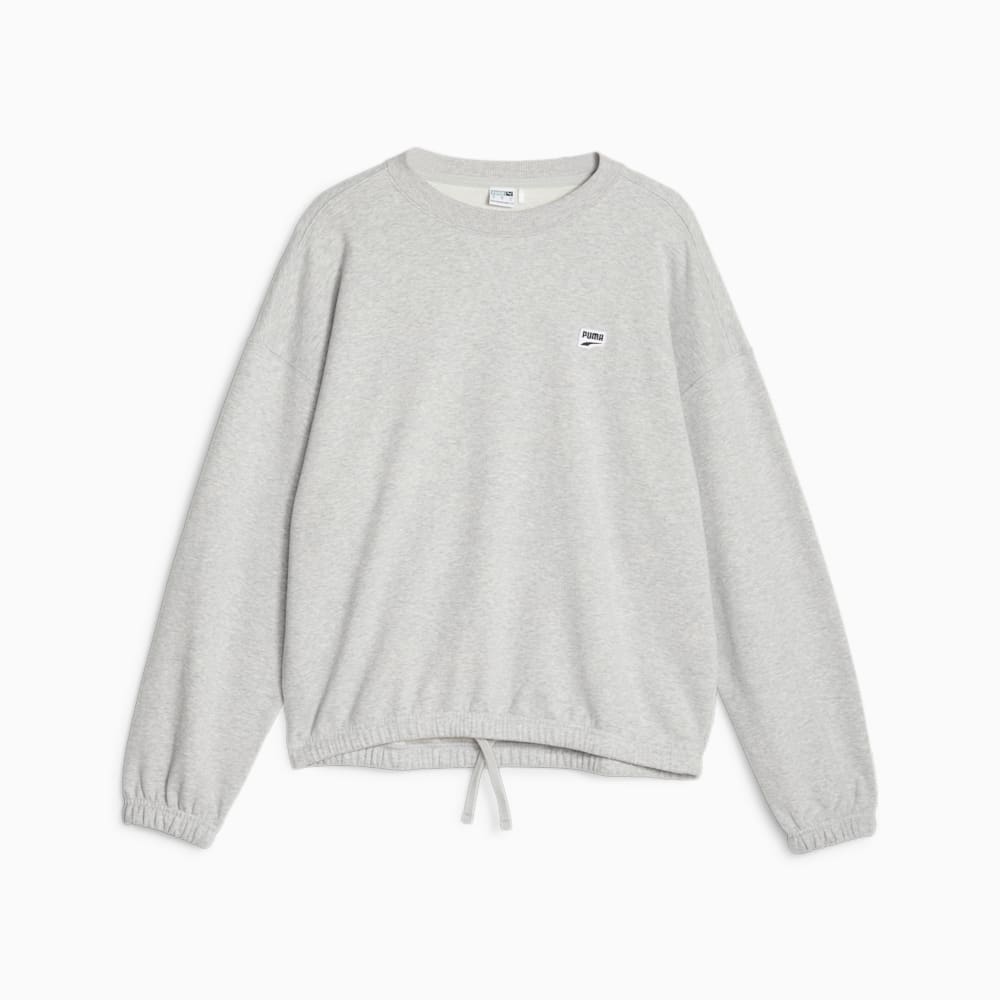 Puma DOWNTOWN Oversized Sweatshirt - Light Gray Heather