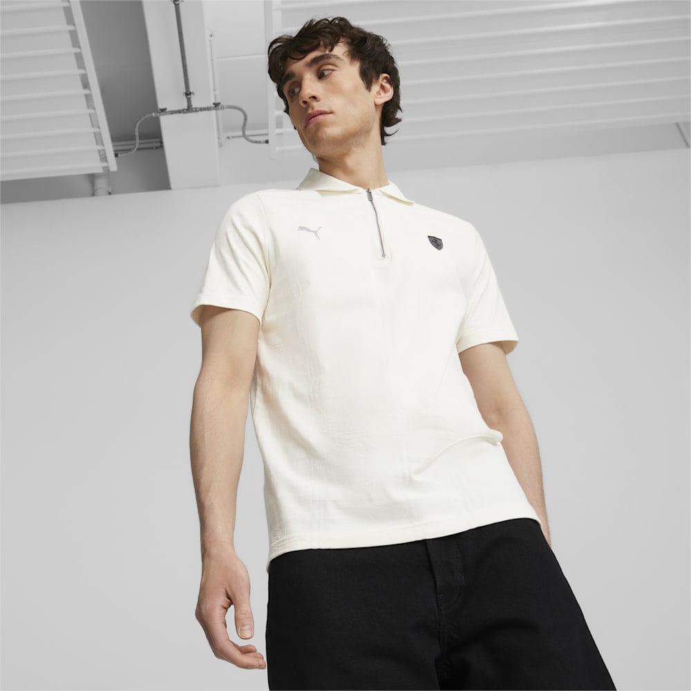 Puma Scuderia Ferrari Style Jacquard Polo - Warm White