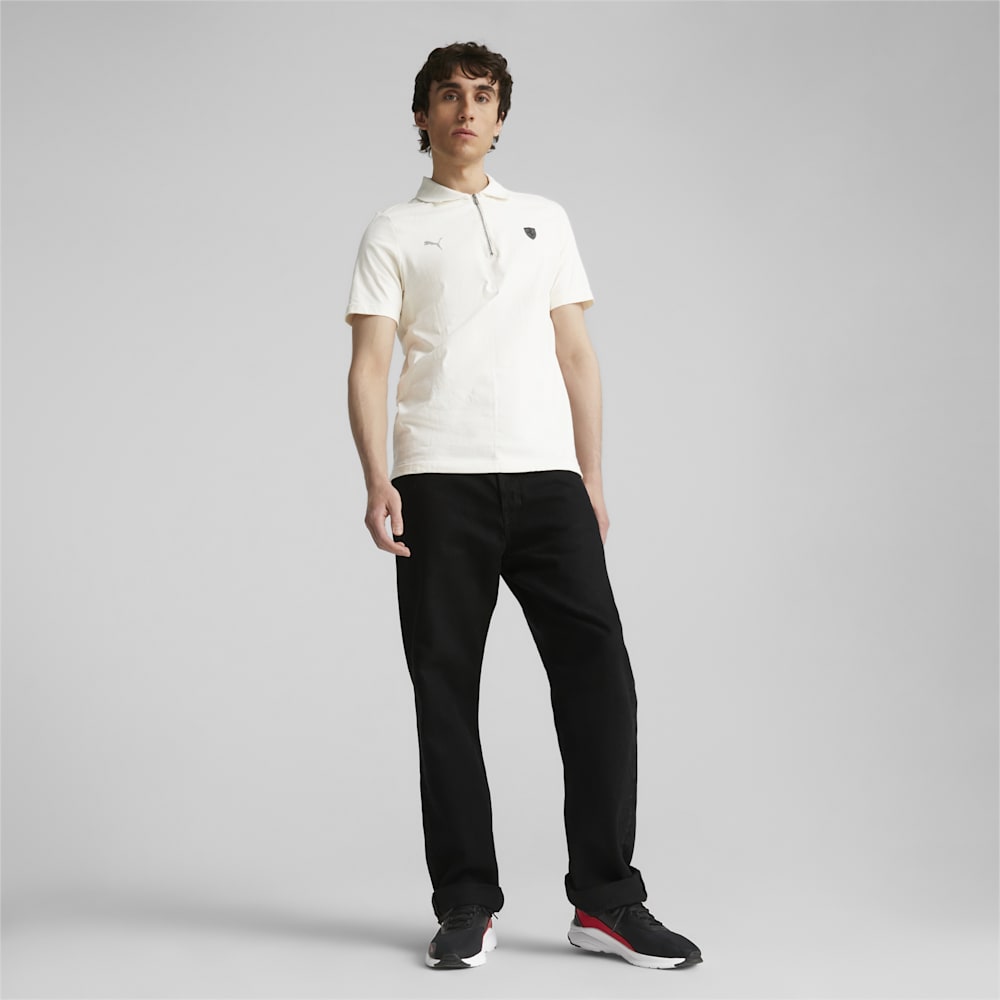 Puma Scuderia Ferrari Style Jacquard Polo - Warm White