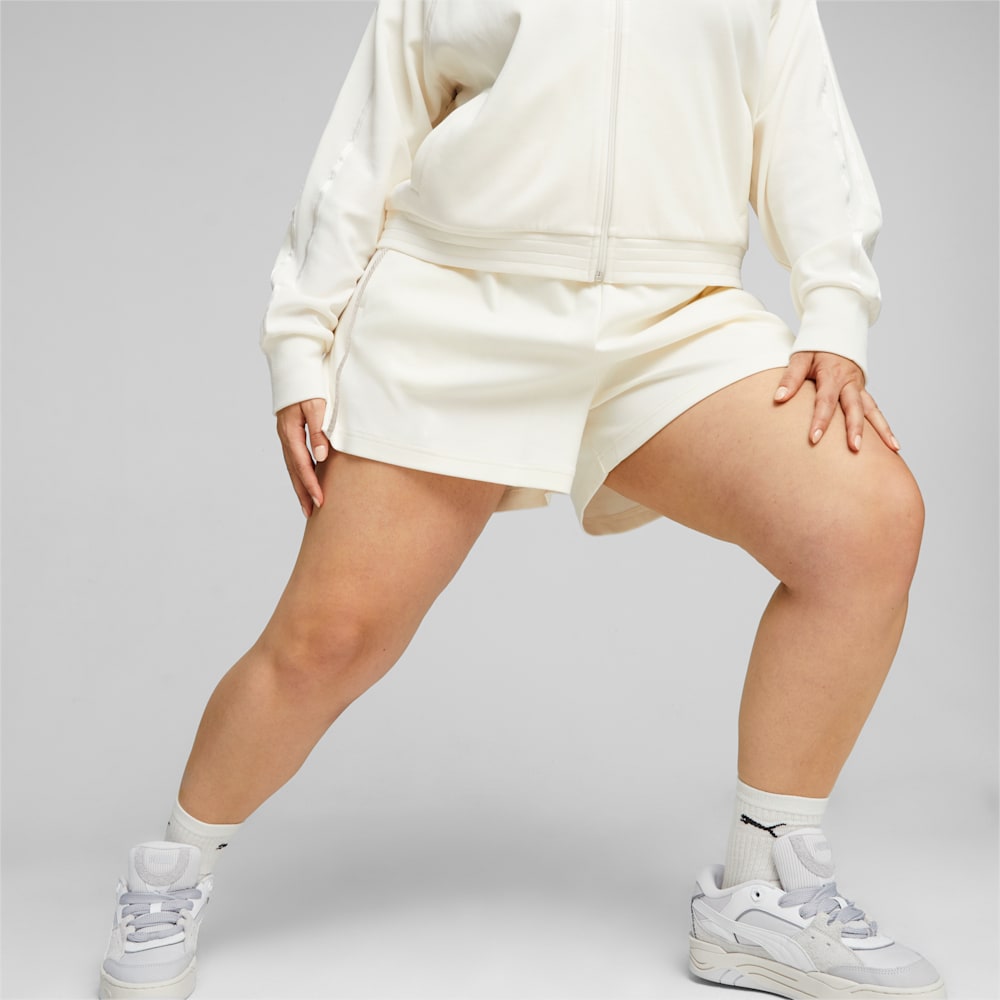 Puma T7 High Waist Shorts - Warm White