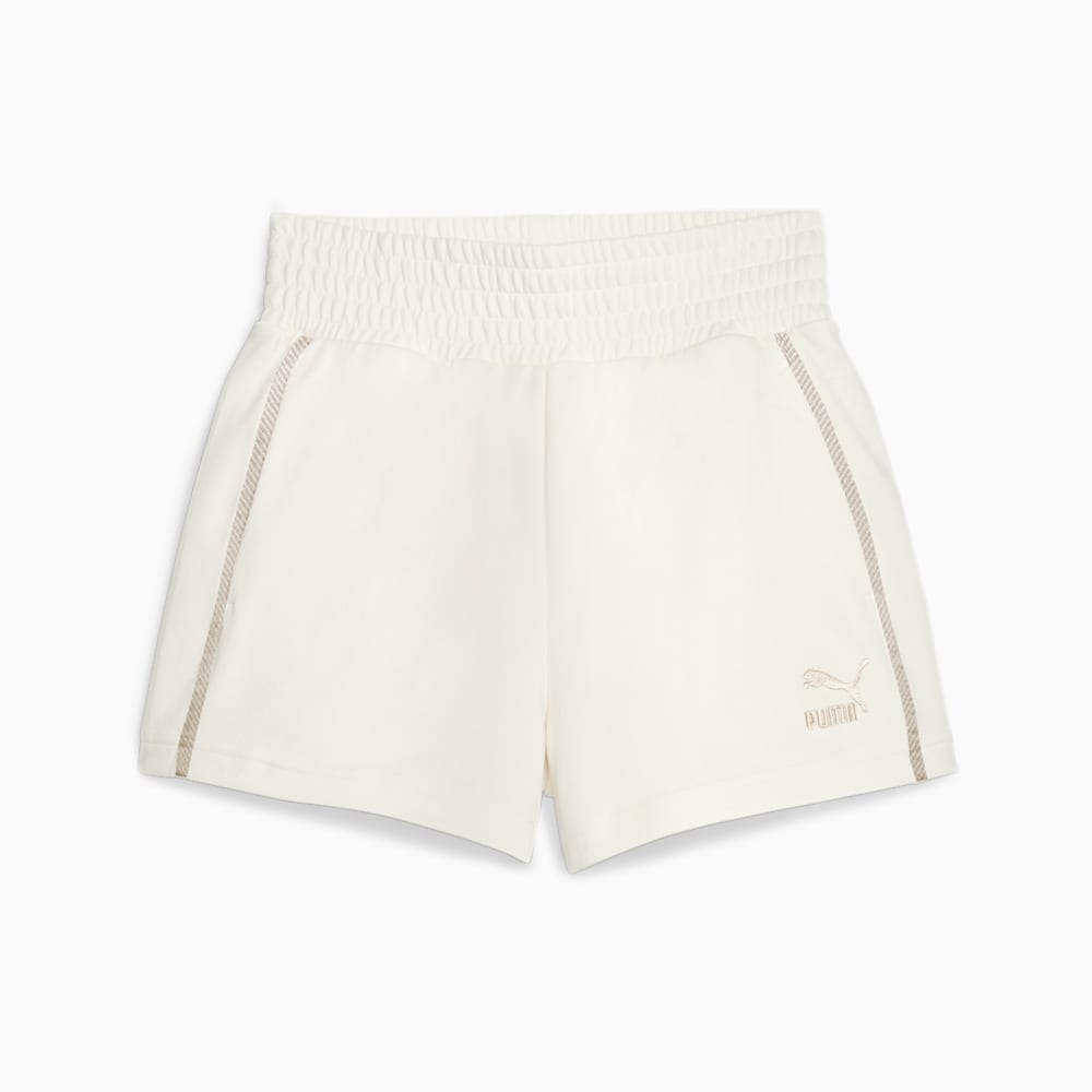 Puma T7 High Waist Shorts - Warm White