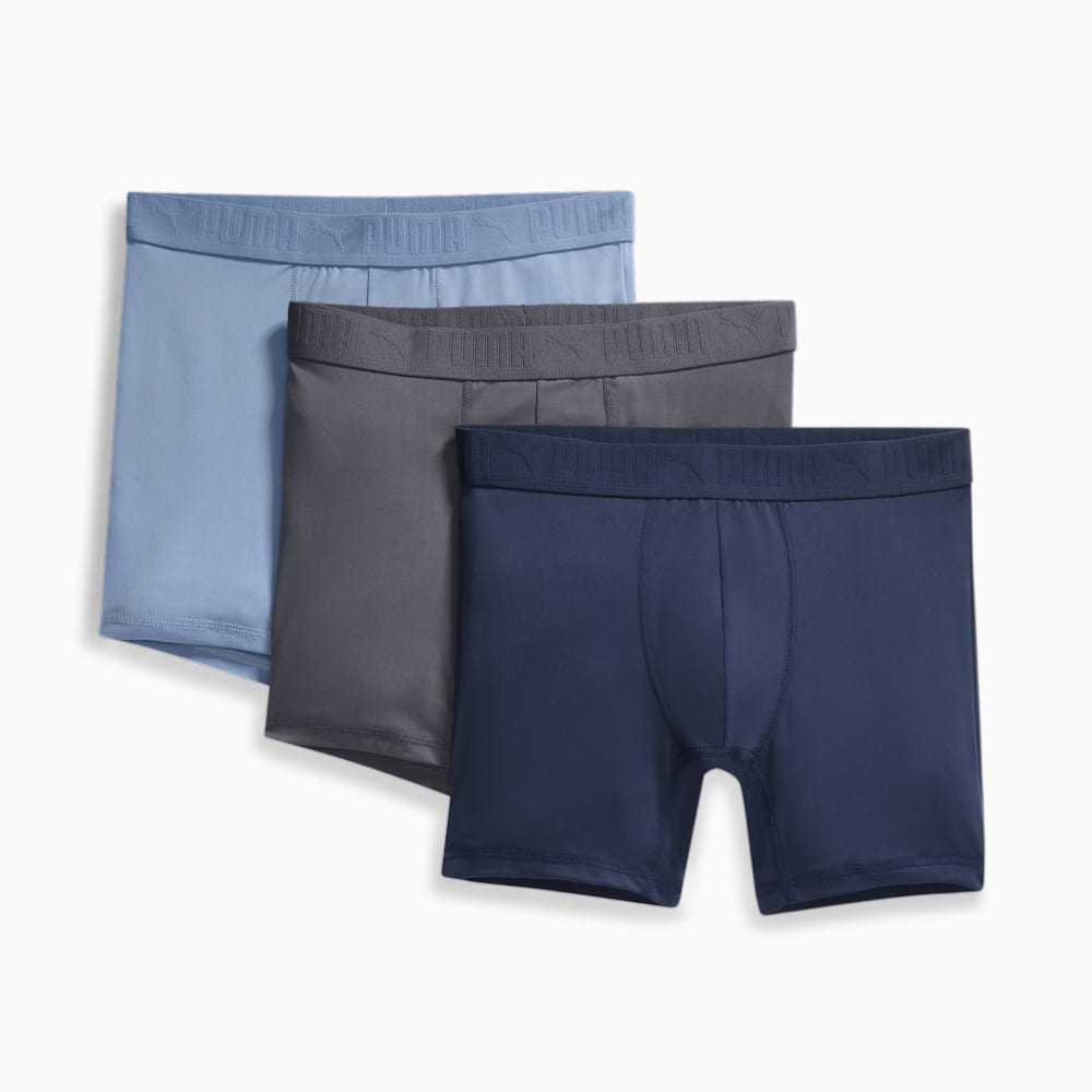 Puma Ultra Soft Boxer Briefs (3 Pack) - BLUE