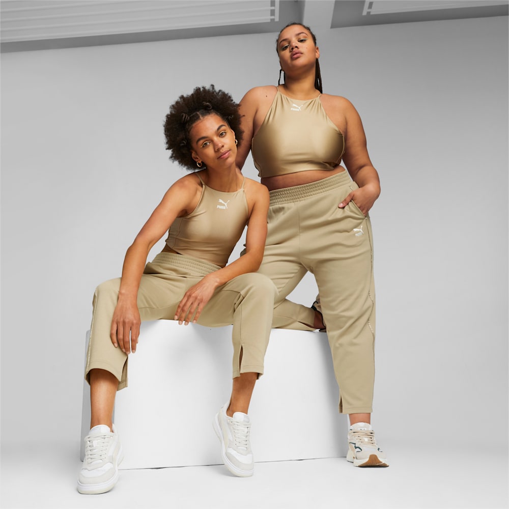 Puma T7 Crop Top - Sand Dune