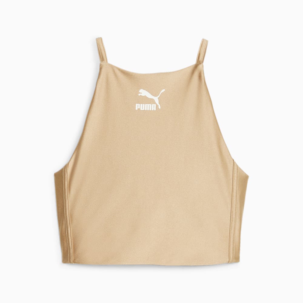 Puma T7 Crop Top - Sand Dune