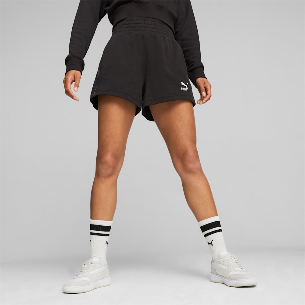 Puma T7 High Waist Shorts - Black