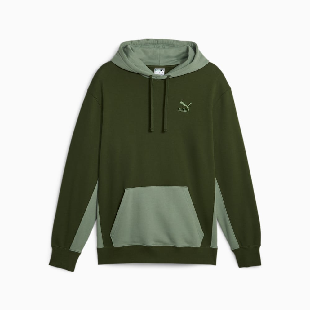 Puma Classics Block Hoodie - Myrtle-Eucalyptus