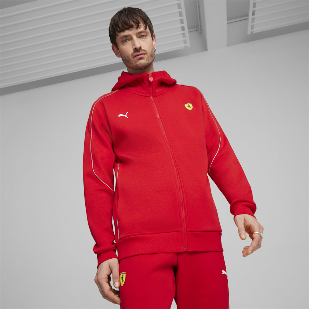 Puma Scuderia Ferrari Motorsport Race Hooded Sweat Jacket - Rosso Corsa