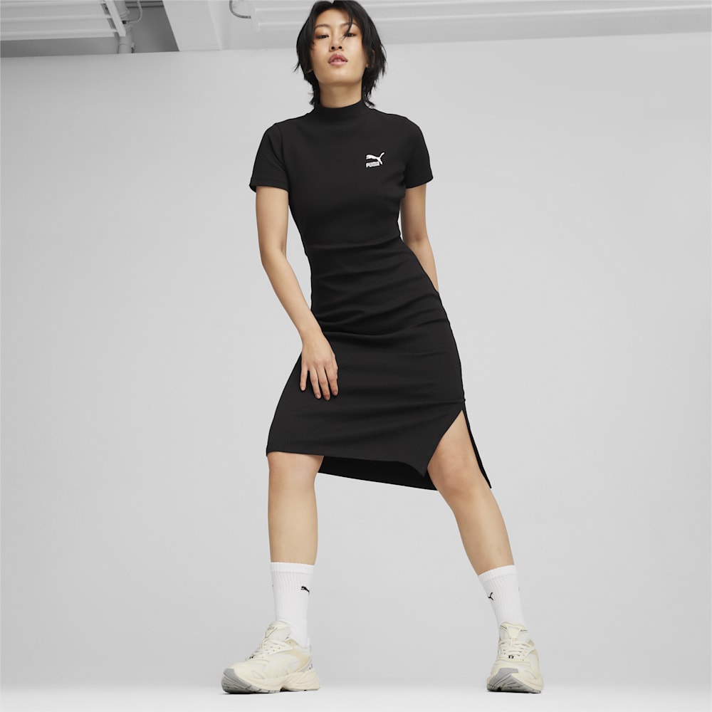 Puma CLASSICS Ribbed Dress - Black