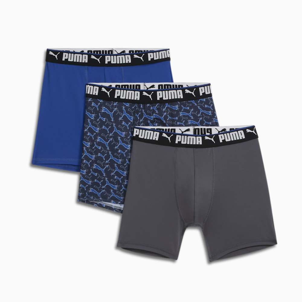 Puma Sportstyle Sketched Boxer Brief\'s (3 Pack) - BLUE