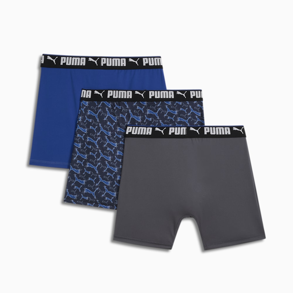 Puma Sportstyle Sketched Boxer Brief\'s (3 Pack) - BLUE