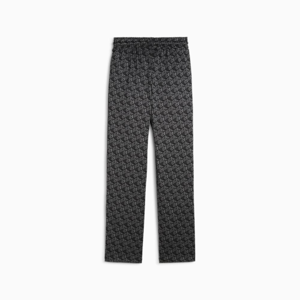 Puma T7 Straight Track Pants - Black-AOP