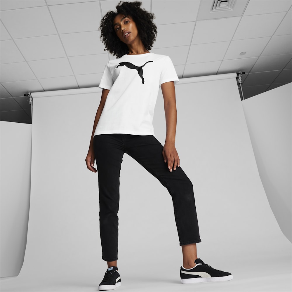 Puma Essentials Big Cat Logo Tee - White