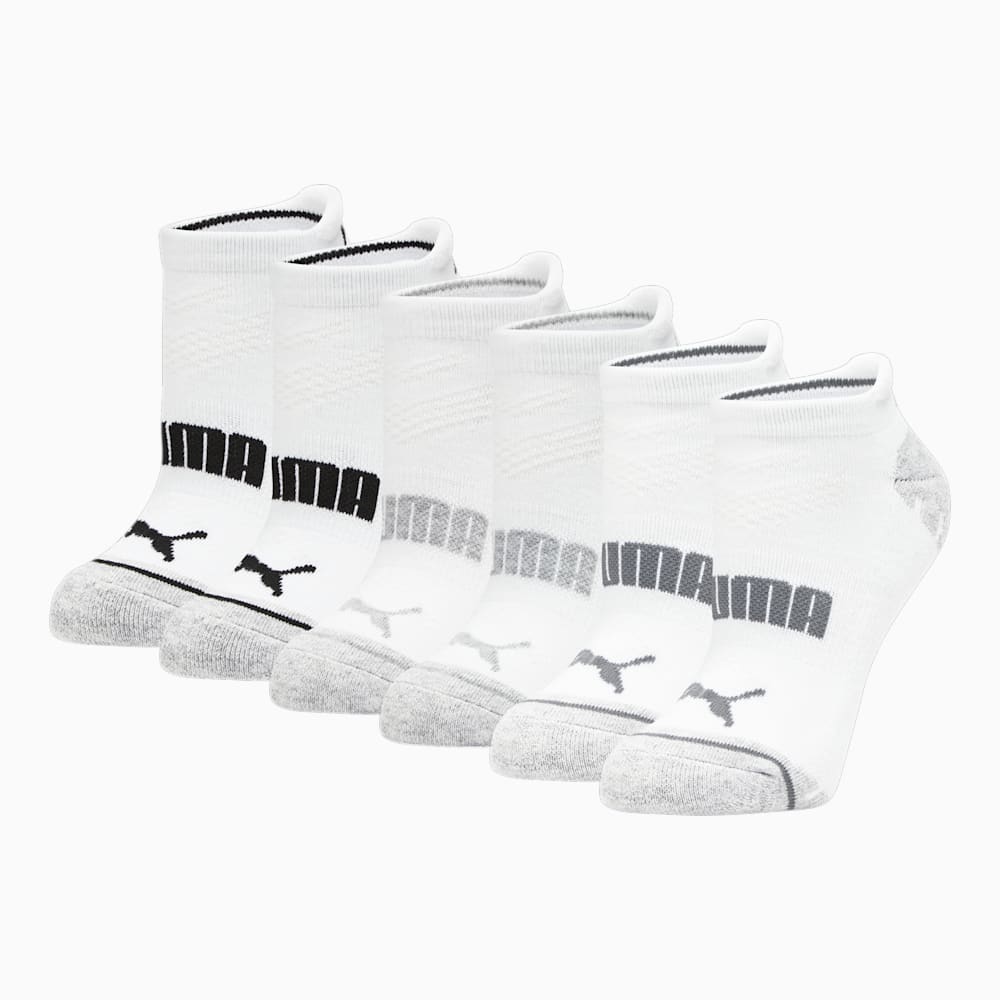 Puma Half-Terry Low-Cut Socks [3 Pairs] - WHITE / BLACK