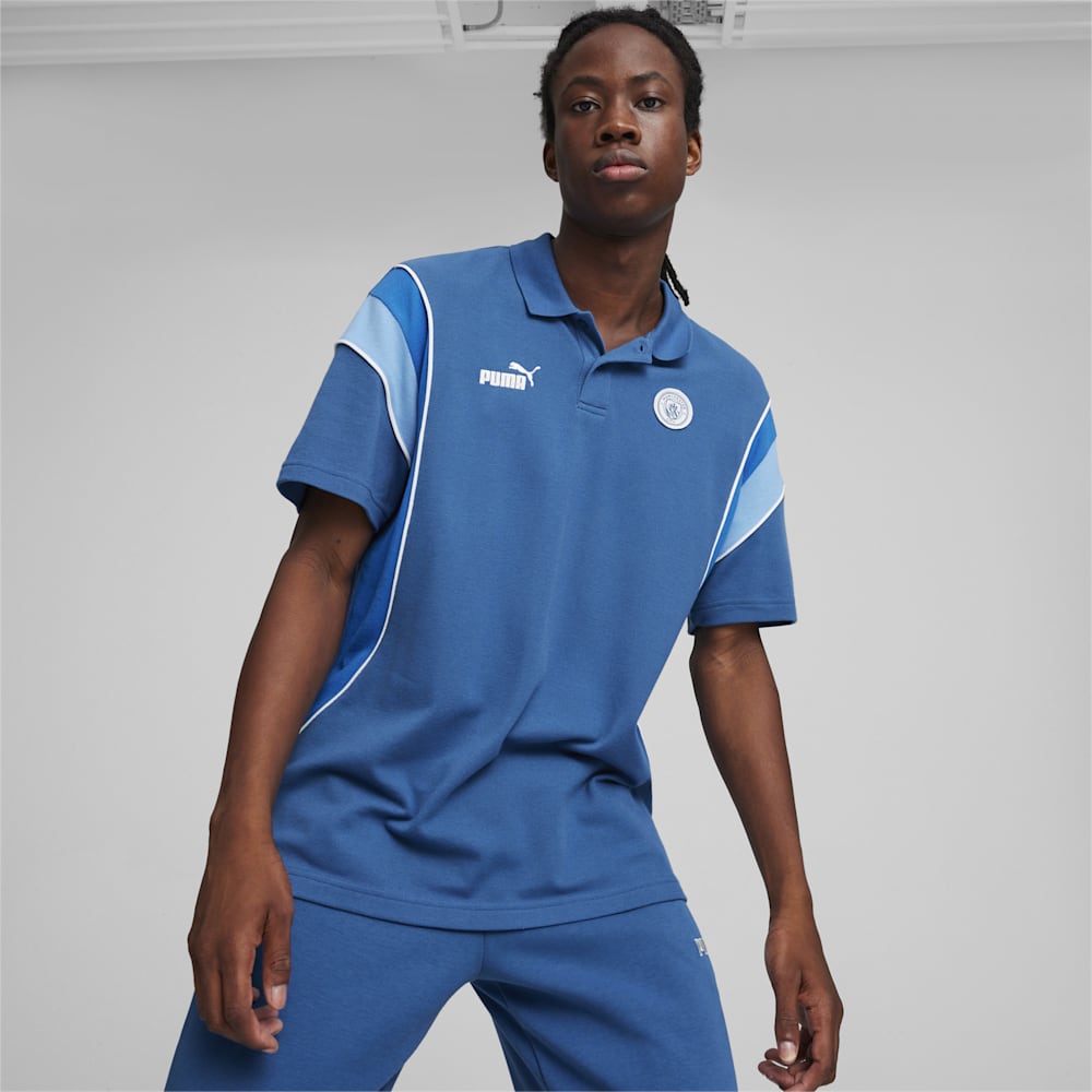 Puma Manchester City FtblArchive Polo - Lake Blue-Racing Blue