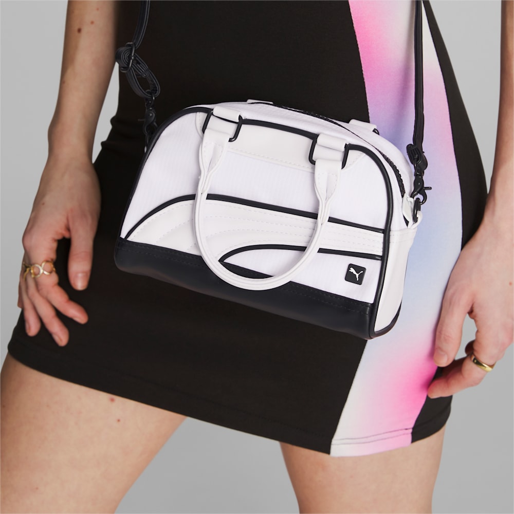 Puma Mini Grip Cross Body Bag - WHITE/BLACK