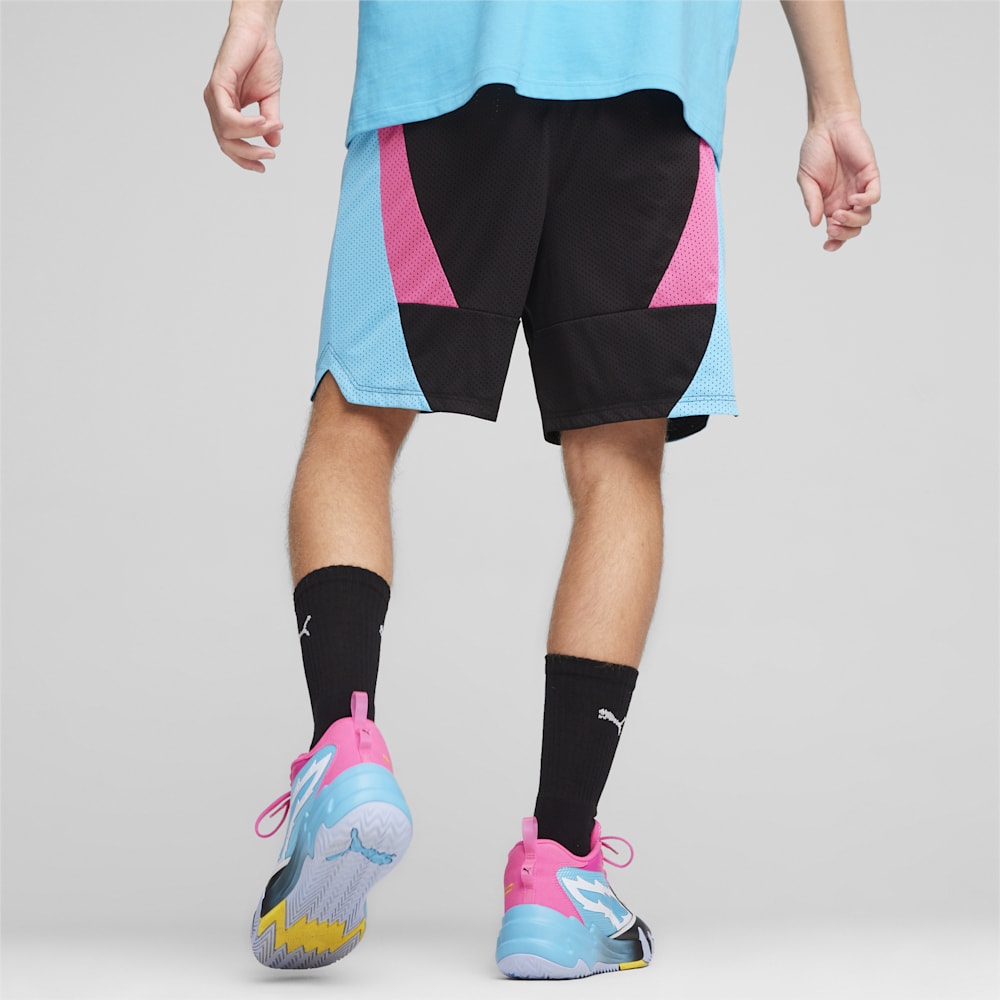 Puma Scoot x Northern Lights Shorts - Black-Bright Aqua-Glowing Pink