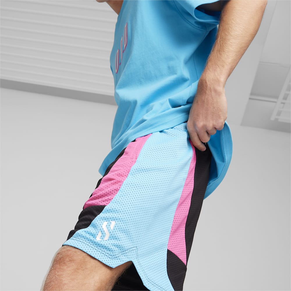 Puma Scoot x Northern Lights Shorts - Black-Bright Aqua-Glowing Pink