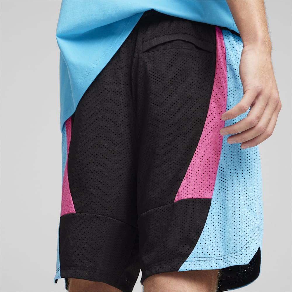 Puma Scoot x Northern Lights Shorts - Black-Bright Aqua-Glowing Pink