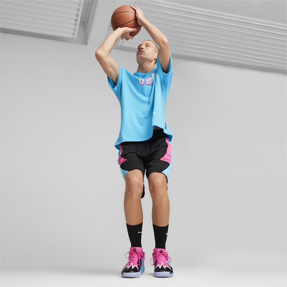 Puma Scoot x Northern Lights Shorts - Black-Bright Aqua-Glowing Pink