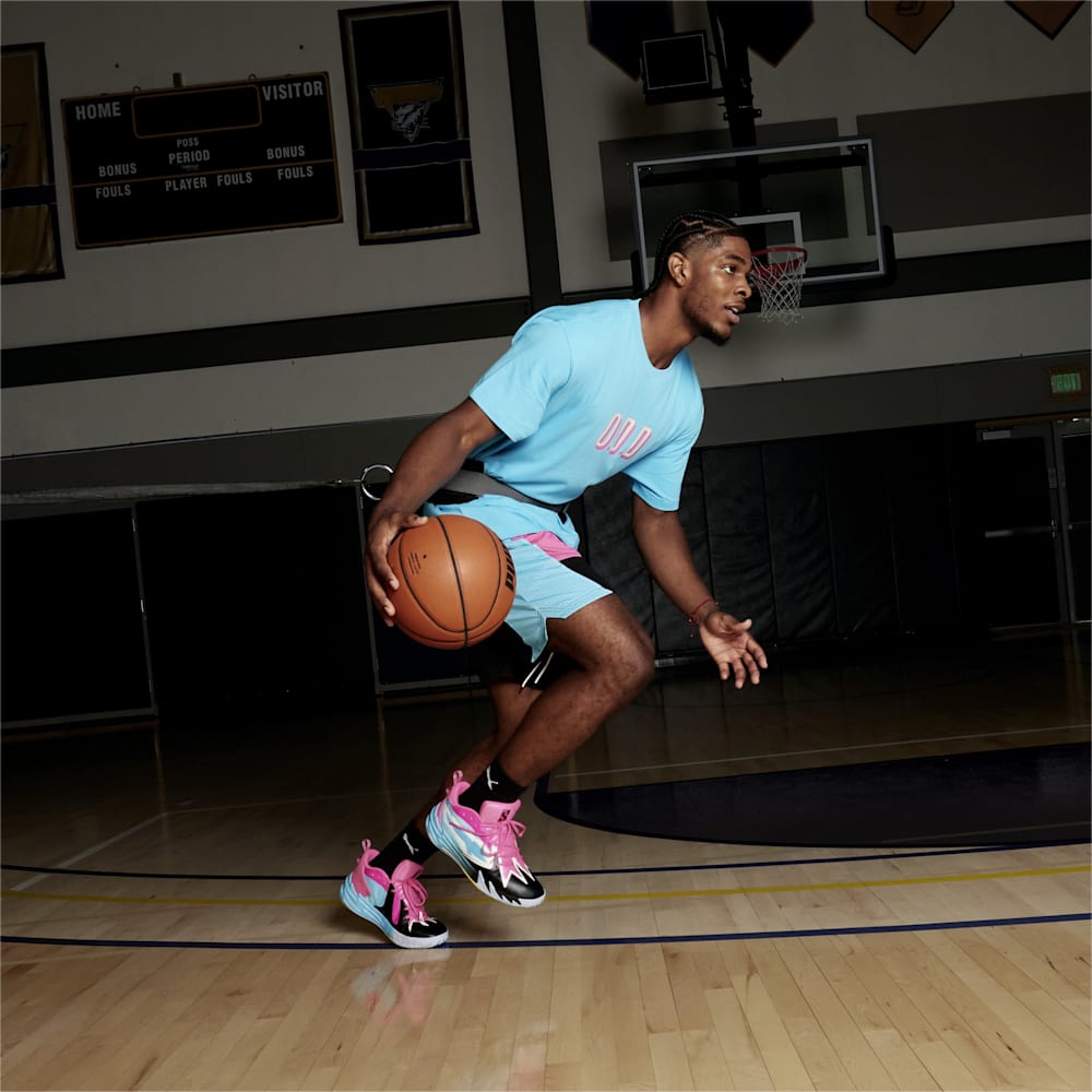 Puma Scoot x Northern Lights Shorts - Black-Bright Aqua-Glowing Pink