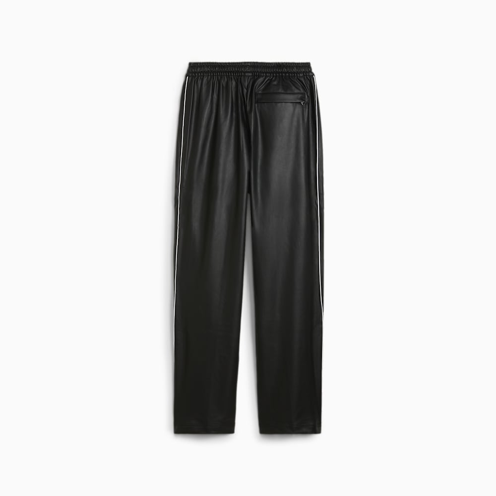 Puma T7 Pleather Track Pants - Black