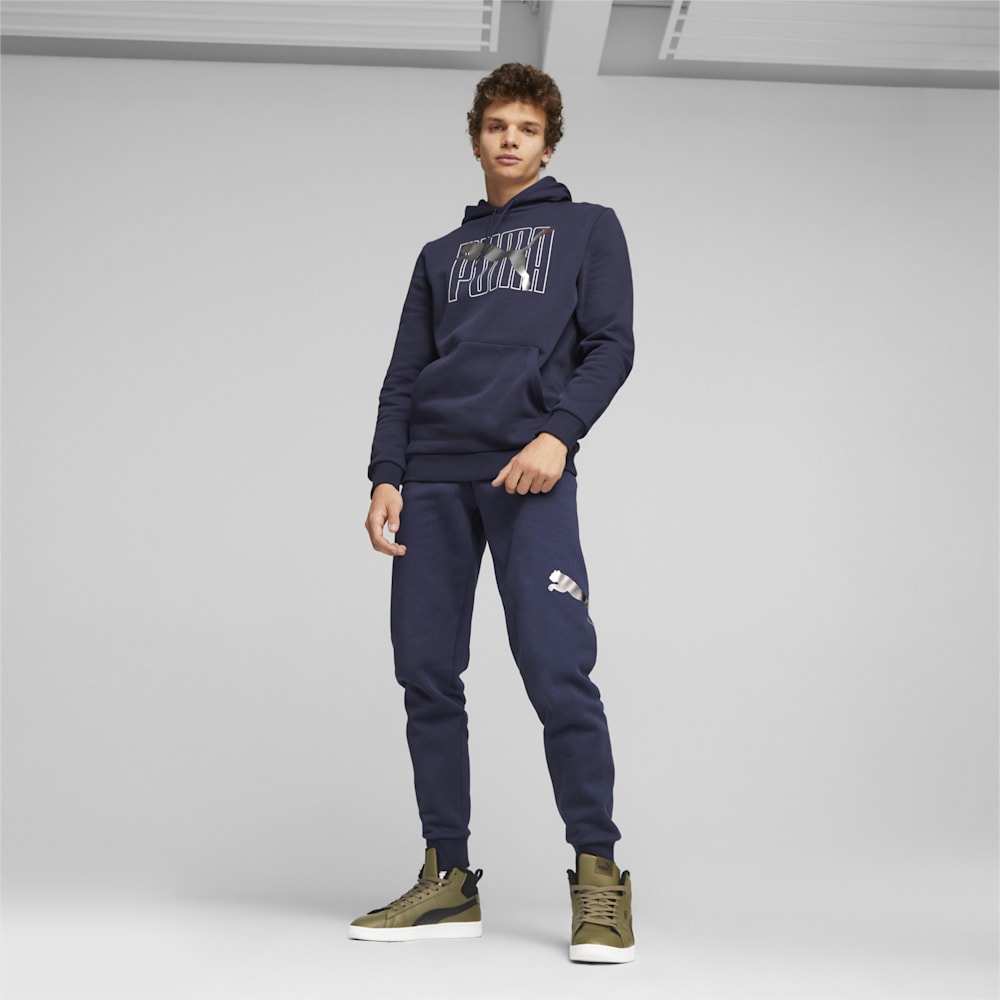 Puma ESS+ Logo Lab Hoodie - Navy