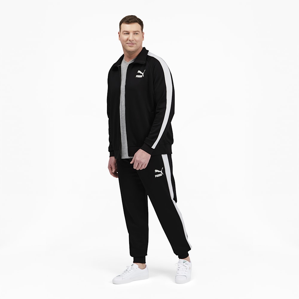 Puma Iconic T7 Track Pants Big And Tall - Black-White