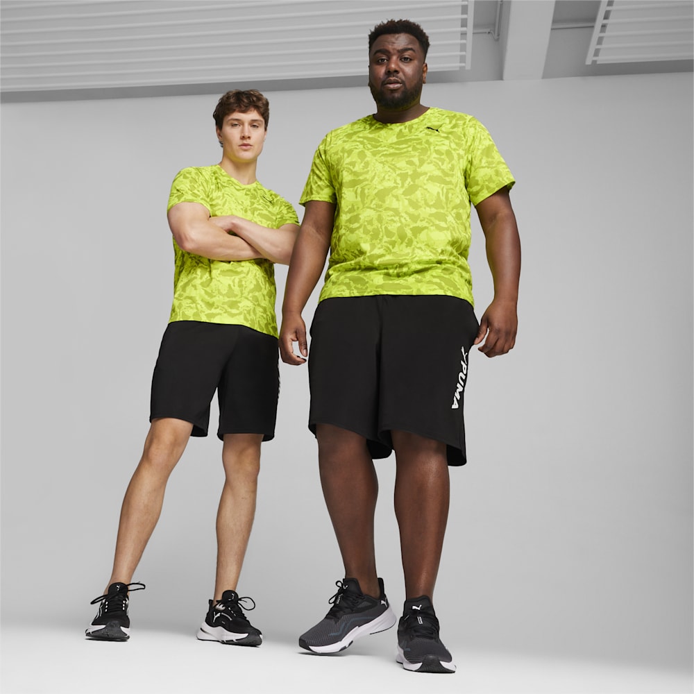 Puma FIT Ultrabreathe AOP Tee - Lime Pow-Q1 print