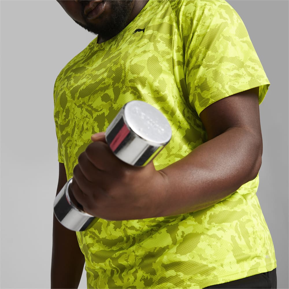 Puma FIT Ultrabreathe AOP Tee - Lime Pow-Q1 print