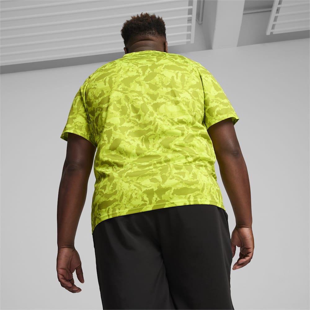 Puma FIT Ultrabreathe AOP Tee - Lime Pow-Q1 print