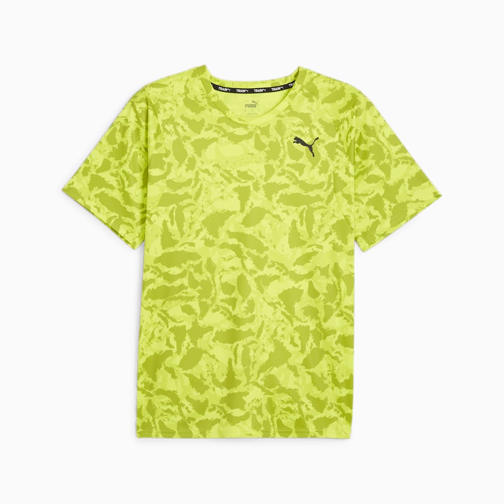 Puma FIT Ultrabreathe AOP Tee - Lime Pow-Q1 print