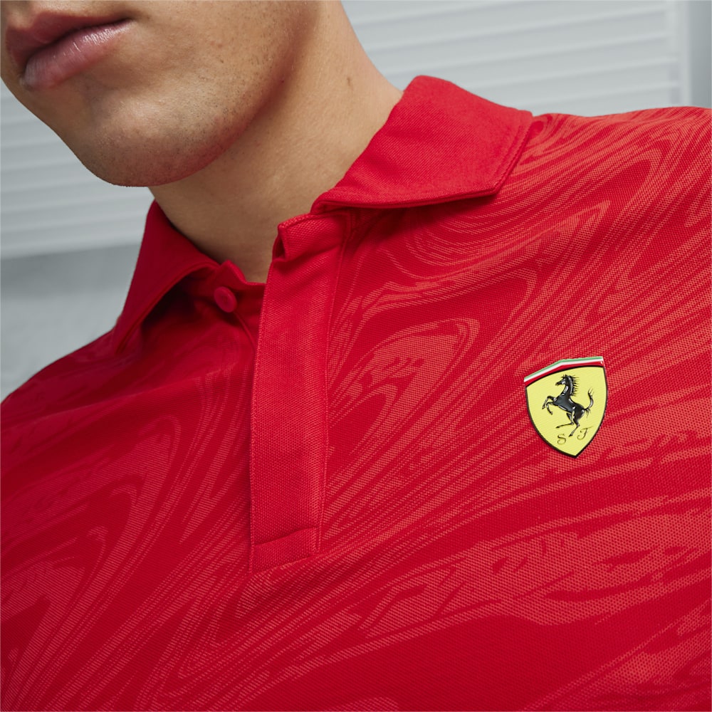 Puma Scuderia Ferrari Race Motorsport Graphic Polo - Rosso Corsa