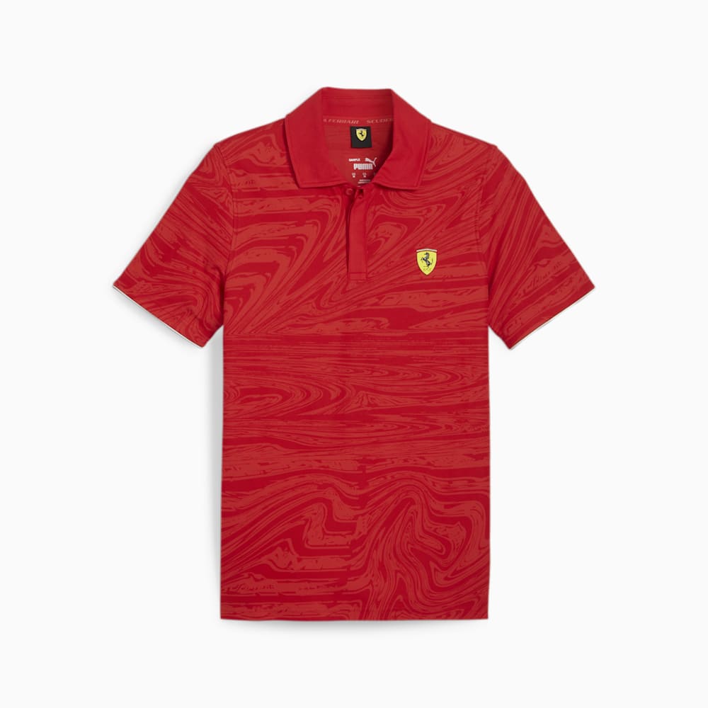 Puma Scuderia Ferrari Race Motorsport Graphic Polo - Rosso Corsa