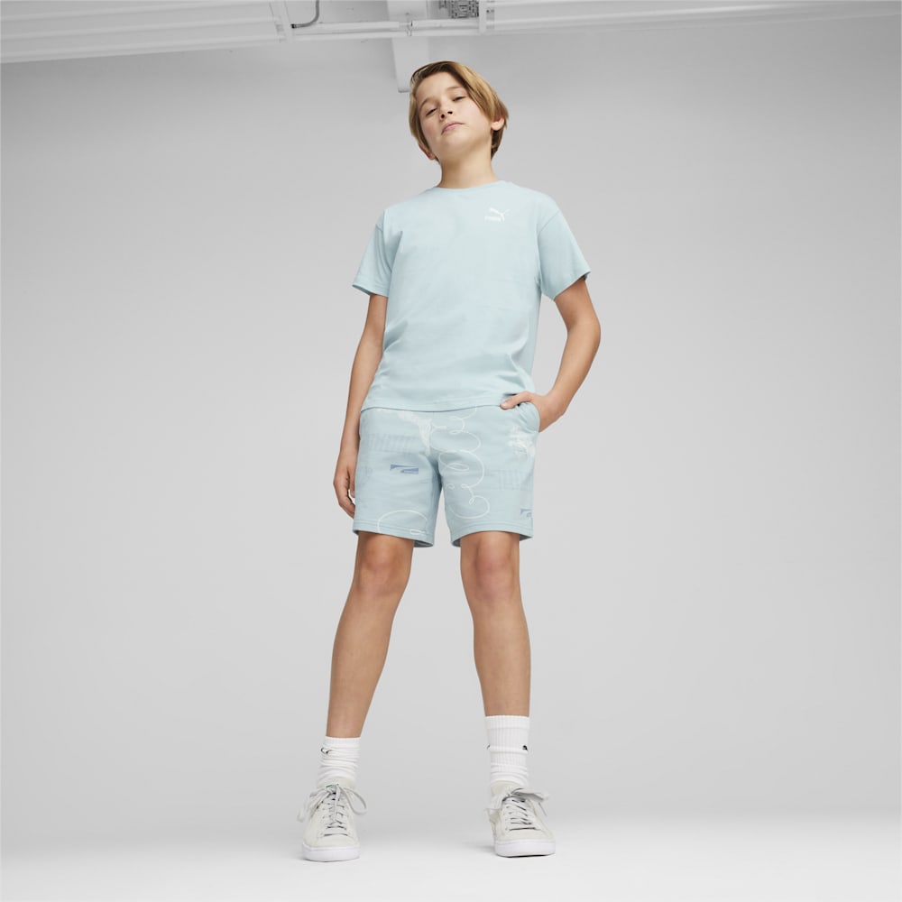 Puma Better Classics Relaxed Youth Tee - Turquoise Surf